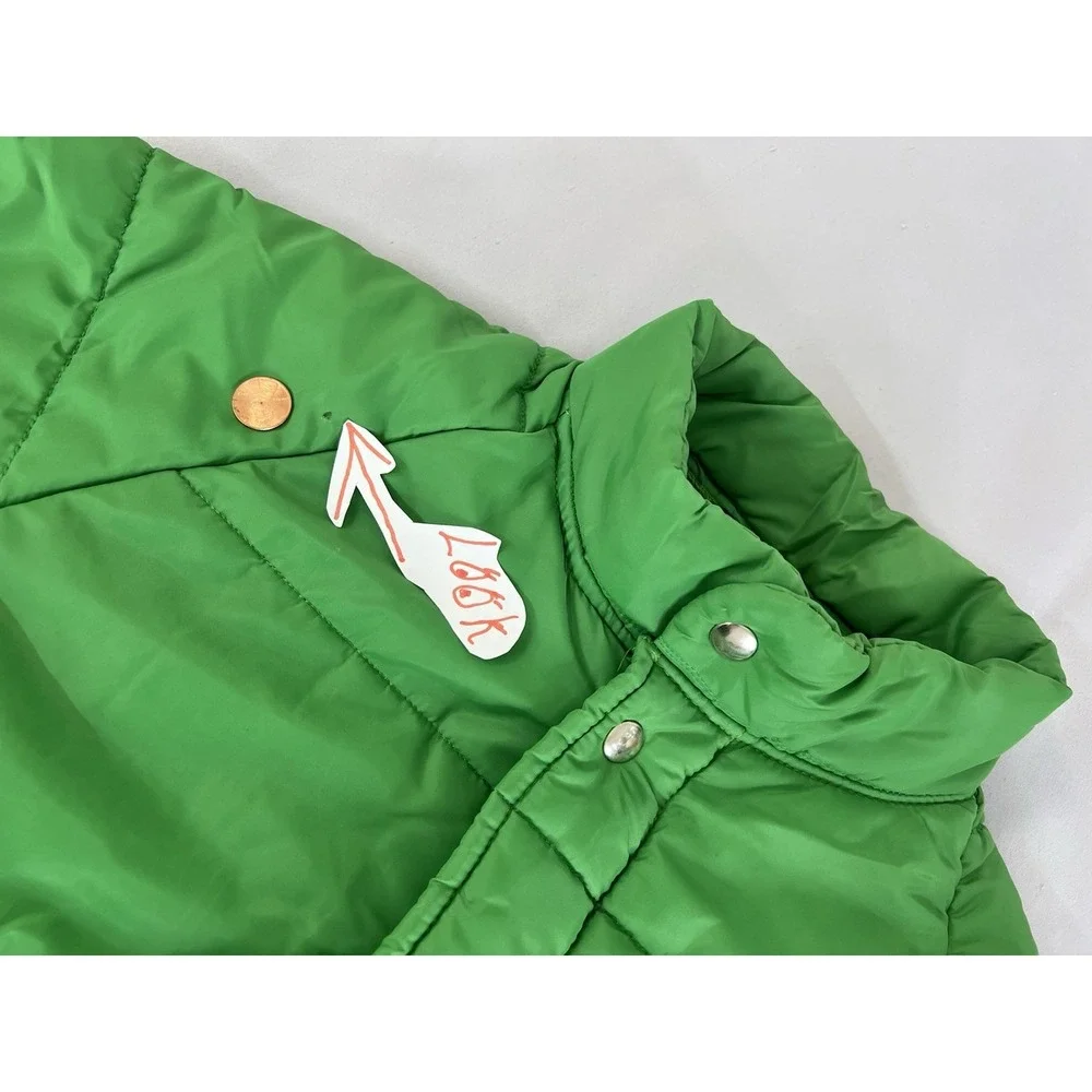 Vintage‎ 1970s 7up Green puffer coat Plac-Jac by Dunbrooke 40-M-42 Made USA Y2K